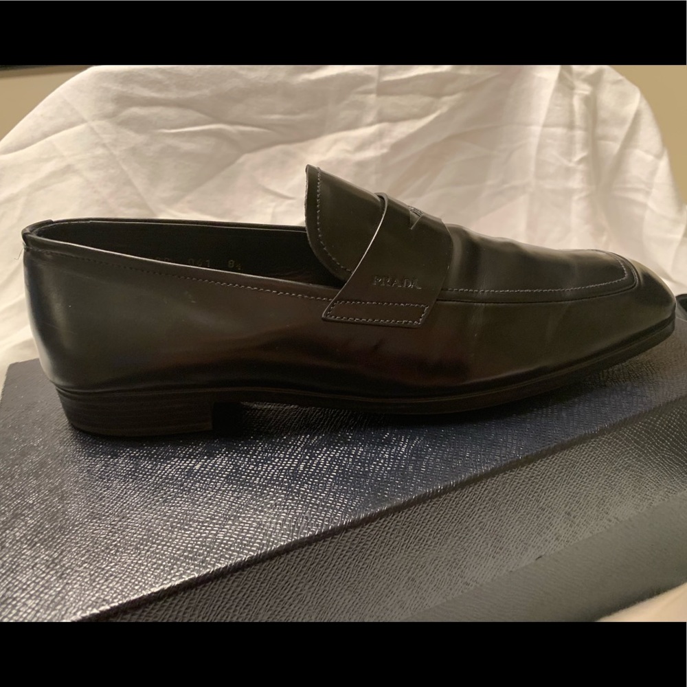 Prada black dress shoes
